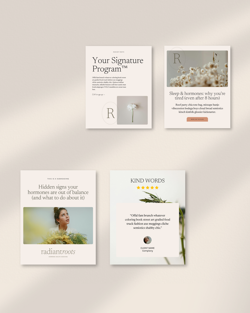 Radiant Roots - Instagram Templates