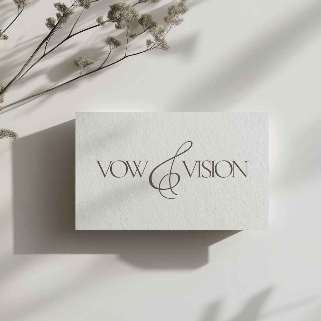 Vow & Vision Brand Kit - Romantic and Refined Branding for Wedding Professionals