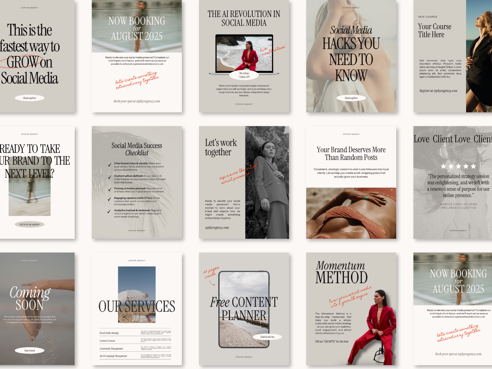 Zephyr Agency - Instagram Templates